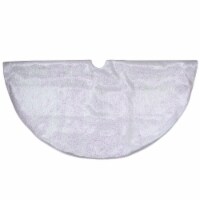 Northlight 48 White Iridescent Holographic Glittered Christmas Tree Skirt