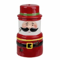 Northlight 5.5  Red Ceramic Santa Gnome Christmas Tealight Candle Holder