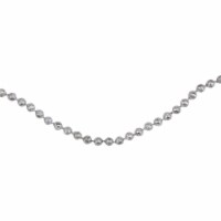 Northlight 15' x 0.25  Celestial Silver Lame Beaded Christmas Garland - Unlit