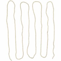 Northlight 15' x 0.25 Celestial Gold Lame Beaded Artificial Christmas Garland - Unlit
