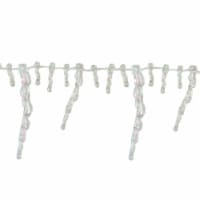 Northlight 8' x 2.5 Clear Iridescent Icicle Beaded Artificial Christmas Garland - Unlit
