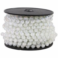 Northlight 33' Clear Iridescent Beaded Artificial Christmas Garland, Unlit