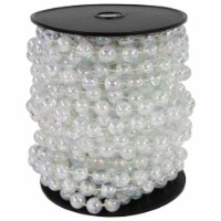 Northlight 33' x 0.25 Shiny Clear Iridescent Beaded Artificial Christmas Garland - Unlit
