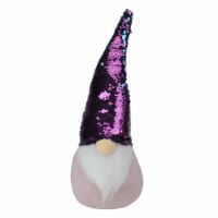 Northlight 17.5 Gnome with Purple and Blue Flip Sequin Hat Christmas Decoration