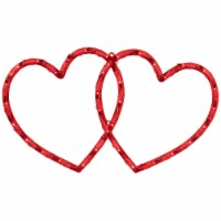 Northlight 17 Lighted Red Double Heart Valentine's Day Window Silhouette Decoration