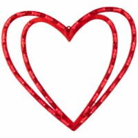 Northlight 17 Pre-Lit Scarlet Red Double Heart Valentine's Day Window Silhouette Decoration