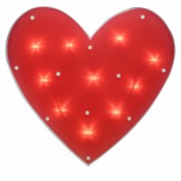 Northlight 14.25 Lighted Red Heart Valentine's Day Window Silhouette Decoration