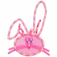 Northlight 17 Lighted Pink Bunny Head Easter Window Silhouette Decoration