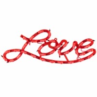 Northlight 17 Lighted Red Love Script Valentine's Day Window Silhouette Decoration