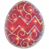 Northlight 12 Lighted Pink Easter Egg Window Silhouette Decoration