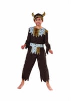 Northlight Brown and White Warrior Caveman Boy Child Halloween Costume - Large