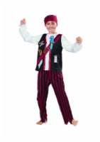 Northlight Red and Black Pirate Boy Child Halloween Costume - Large
