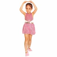 Northlight Pink and White Ballerina Leotard Girl Child Halloween Costume - Medium