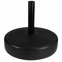 Northlight 34219518 48 lbs Heavy Duty Water or Sand Umbrella Base, Black