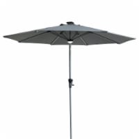 Northlight 34219521 9 ft. Solar Lighted Market Outdoor Patio Umbrella in Hand Crank with Tilt