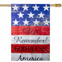 Northlight 34219477 We Remember Patriotic American Outdoor House Flag - 28 x 40 in.