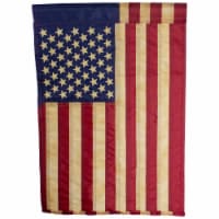 Northlight 34219496 Embroidered Tea-Stained American Garden Flag - 12.5 x 18 in.