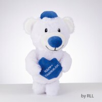 Rite Lite 8.5 Blue and White 'Happy Hanukkah' Plush Hanukkah Dog Toy