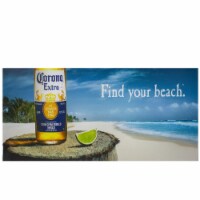 Northlight 34185917 23.5 in. Corona Beer Tropical Beach Scene Lighted Canvas Wall Art