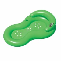 Pool Central 32233256 62.5 in. Inflatable Cool Lounge Chair with Holes, Green