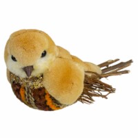 Northlight 8.5 Orange and Brown Autumn Harvest Twig Bird