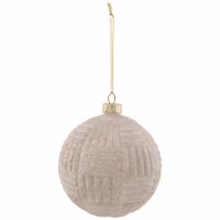 Northlight 4 Cloudy White Geometric Glass Ball Christmas Ornament