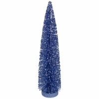 Northlight 12  Blue Glitter Sisal Christmas Tree Tabletop Decoration