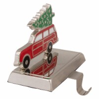 Northlight 5.25  Red Vintage Station Wagon Car with Tree Christmas Stocking Holder