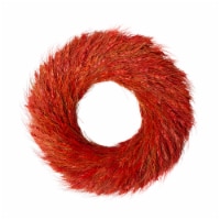 Northlight Red and Orange Ears of Wheat Fall Harvest Wreath - 12-Inch, Unlit