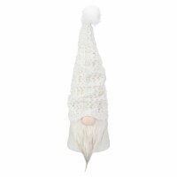 Northlight 16  LED Lighted White Knit Gnome Christmas Figure