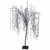Northlight 6' Lighted Christmas Willow Tree Outdoor Decoration - Pure White LED Lights