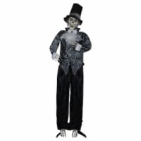Northlight 6' Black and White Lighted and Animated Groom Halloween Decoration