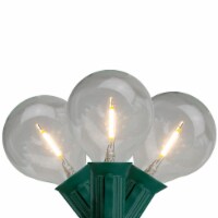 Northlight 10ct Warm White LED G50 Globe Patio Lights, 10ft Green Wire