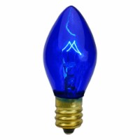 Northlight Set of 4 Blue C7 Transparent Christmas Replacement Bulbs - 2