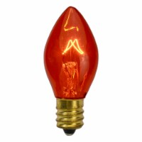Northlight Pack of 4 Amber C7 Transparent Christmas Replacement Bulbs