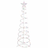 Northlight 4ft Lighted Spiral Christmas Tree with Star Tree Topper, Multi Lights