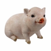 NorthLight 34338715 12 in. Realistic Pink Piglet Outdoor Garden Statue