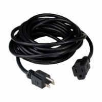 Northlight 20' Black 3-Prong Outdoor Extension Power Cord Perspective: Main