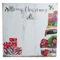 Northlight 10 Car and Gifts Merry Christmas Canvas Wall Art with Photo Clip