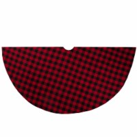 Northlight 48 Red and Black Buffalo Plaid Christmas Tree Skirt