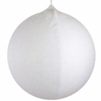 Northlight 27.5  White Tinsel Inflatable Christmas Ball Ornament Outdoor Decoration
