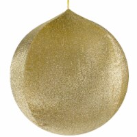 Northlight 27.5  Gold Tinsel Inflatable Christmas Ball Ornament Outdoor Decoration