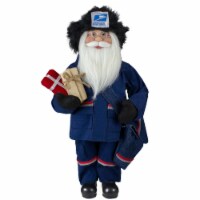 Northlight 18 USPS Postal Service Mail Carrier Santa Claus Standing Christmas Figure