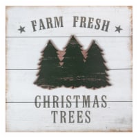 Northlight 16 White Washed Farm Fresh Christmas Trees Wooden Wall Sign