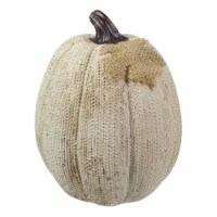 Northlight 6.25 White Pumpkin Autumn Harvest Thanksgiving Tabletop Decoration