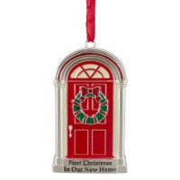 Northlight 3 Silver Plated First Christmas in Our New Home European Crystal Christmas