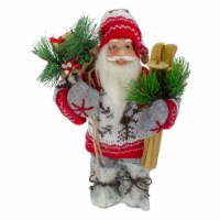 Northlight 12  Standing Santa Dressed in a Warm Sweater and Fur Boots Christmas Figure