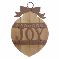 Northlight 17.25  Rustic Brown JOY Christmas Ornament Wall Sign