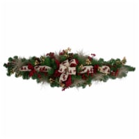 Northlight 52 Berries and Bows Artificial Christmas Swag - Unlit