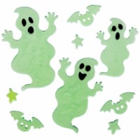 Northlight 9-Piece Glow In The Dark Ghost Halloween Gel Window Clings